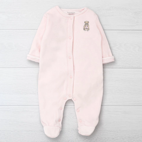 Enterito Plush Forrado Teddy rosa