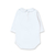 Body Pima Cuello Baby ML Blanco con Celeste - comprar online
