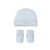 Set Hello World Pima Gorrito + Escarpin Celeste