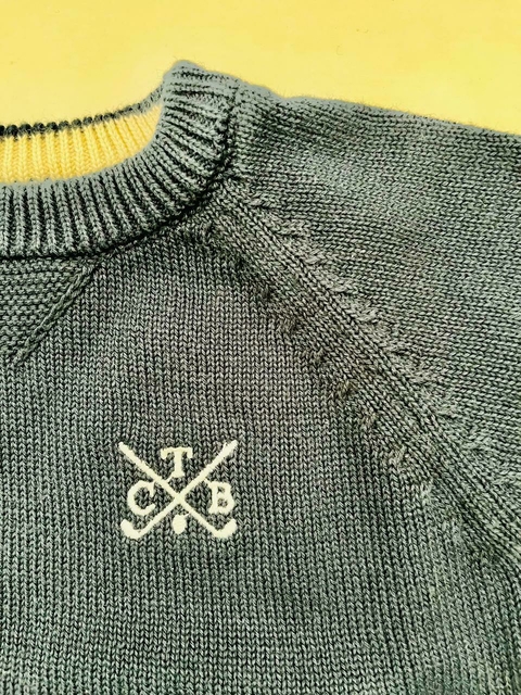 Sweater hilo de algodón Golf, Azul - comprar online