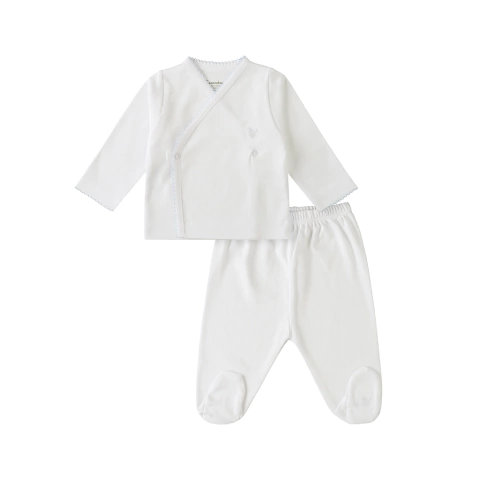 Batita y Ranita Pima Peruano Blanco y Celeste