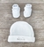 Set Gorro+Escarpin HW Plush Blanco