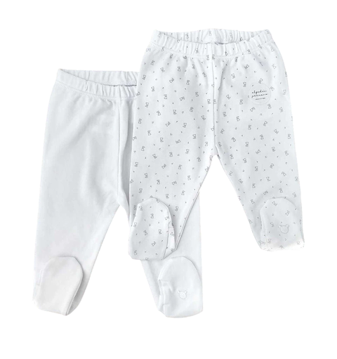 Pack Dos Ranitas Algodón Peruano Conejitos Gris - comprar online