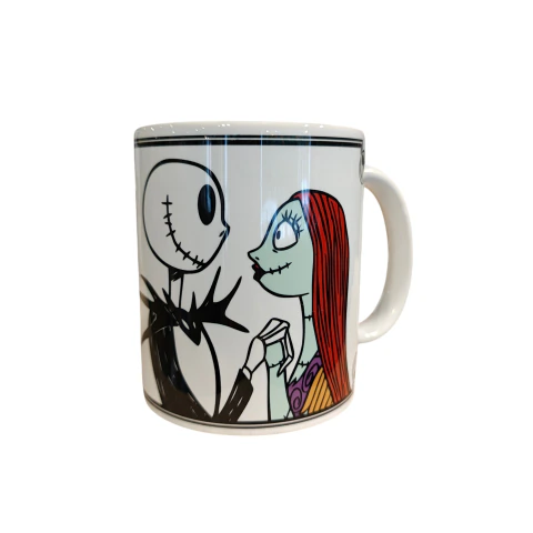 Taza Jack y Sally fondo blanco