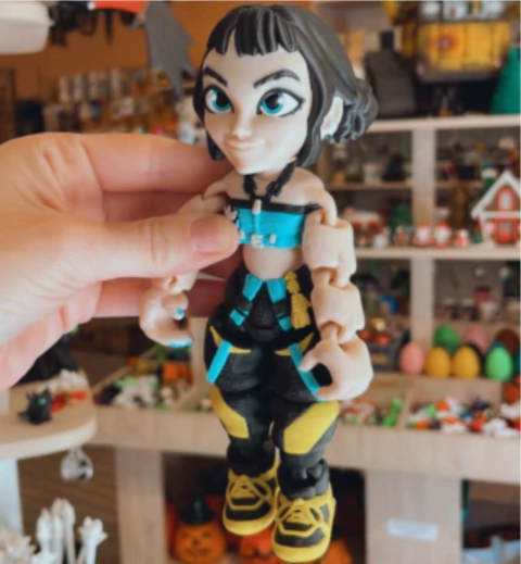 Muñeca articulada flexi Zoey - Guerreras K-pop