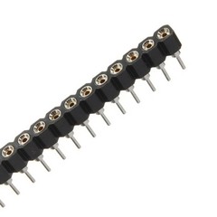 Barra de Pinos 1x40 Torneada Fêmea 180° - RECICOMP - Componentes Eletrônicos, Arduino e Robótica