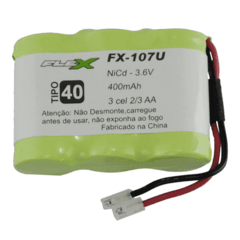 Bateria para Telefone 2/3 AA 3,6V 400mAh FX-107U