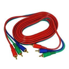 Cabo Video Componente 3+3 RCA 2,0M