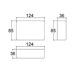 Caixa Plástica Patola PB-112/2 36x85x124mm - RECICOMP - Componentes Eletrônicos, Arduino e Robótica