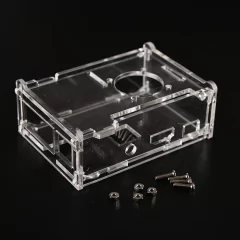 Case em Acrílico com Cooler para Raspberry Pi 2 3 B+
