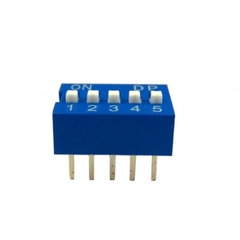 Chave Dip Switch 180° 1-12 Vias Azul na internet