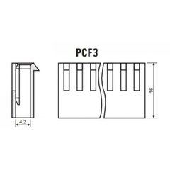 Conector KK Fêmea Passo 3,96mm (Alojamento) - comprar online