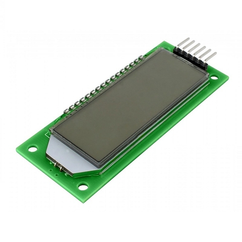 Display 7 Segmentos 6 Dígitos LCD 2,4” HT1621 Fundo Verde