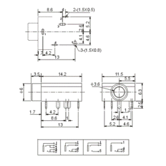 Conector Jack P2 Estéreo com Rosca PJ-324M - RECICOMP - Componentes Eletrônicos, Arduino e Robótica