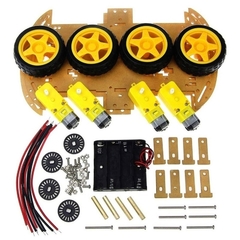 Kit Chassi com 4 Rodas 4WD Verde - comprar online