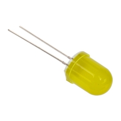 LED 10mm Difuso Amarelo