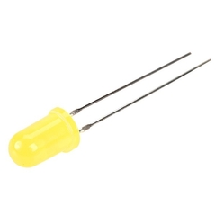 LED 5mm Difuso Amarelo