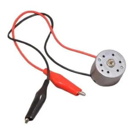 Micro Motor 310 1,5-6V com Cabos e Garras Jacaré 7000Rpm