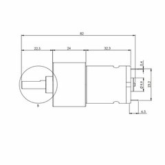 Motor DC com Cx. Redução 12V 44RPM 2,2Kgf.cm - comprar online