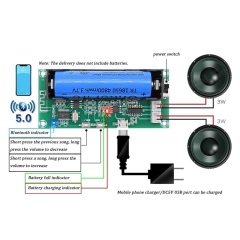 Módulo Amplificador PAM8403 3w+3w Bluetooth 5.0 XH-A153 - RECICOMP - Componentes Eletrônicos, Arduino e Robótica