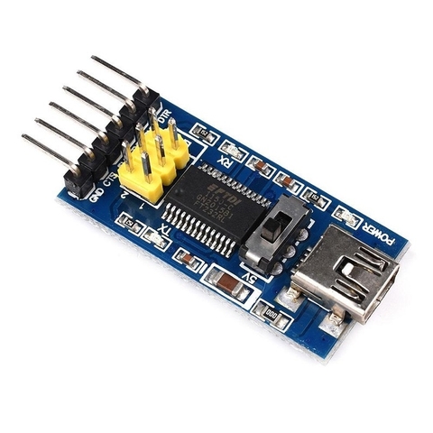 Conversor USB Serial FTDI FT232RL com Chave 3,3V-5V
