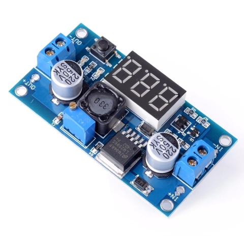 Conversor DC-DC Step Down LM2596 com Voltímetro