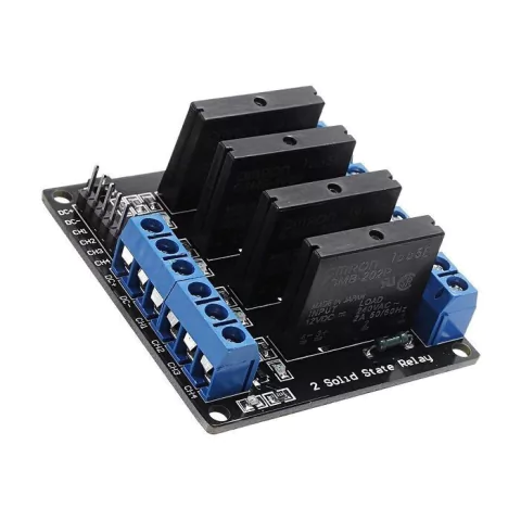 Módulo Relé de Estado Sólido SSR 4 Canais 5V