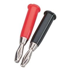 Plug Banana 4mm Vermelho e Preto (Par) - comprar online