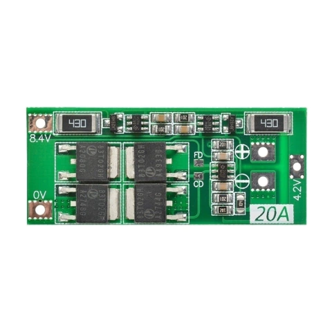 Placa de Proteção BMS 2S 20A com Balanceamento