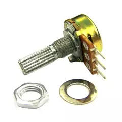 Potenciômetro Logarítmo Simples 50kΩ 3T L20 16mm - comprar online