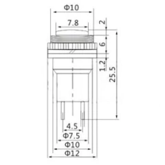 Chave Botão DS-314 2T sem Trava - RECICOMP - Componentes Eletrônicos, Arduino e Robótica