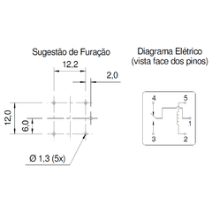 Relé 5V CTK-1C-5VDC - loja online