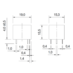 Relé 5V CTK-1C-5VDC - RECICOMP - Componentes Eletrônicos, Arduino e Robótica