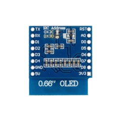 Display OLED 0,66″ 64x48 I2C Shield para ESP32 D1 Mini na internet