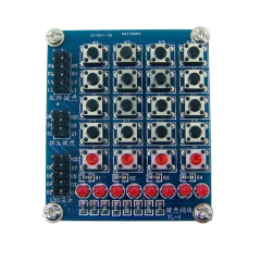 Teclado Matricial 4x4 + 4 + 8 LEDs com Chave Táctil - comprar online