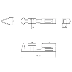 Terminal Fêmea MLTF para Alojamento Mini Latch na internet