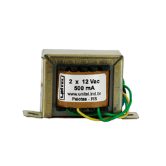 Transformador Trafo 12V + 12V 500mA Bivolt