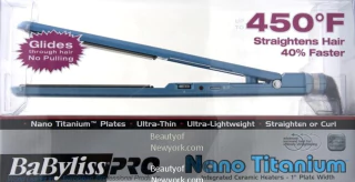 PLANCHA PROFESIONAL MARCA BABYLISS NANOTITANIUM 230°C PLACA ANCHA MODELO 9559 + ESTUCHE PARA GUARDADO/TRASLADO (BY) - tienda online