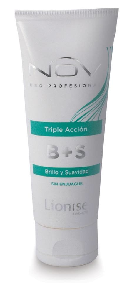 B + S BRILLO Y SUAVIDAD TRIPLE ACCION * CREMA ACONDICIONADORA SIN ENJUAGUE 100grs. MARCA NOV en internet