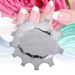 MOLDE METALICO CIRCULAR PARA HACER UÑAS FRANCESITA ó CORTAR LOS TIPS + UÑAS POSTIZAS (11 OPCIONES) (CH)