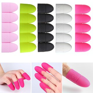 5 CAPSULAS / DEDAL DE GOMA PARA REMOVER ESMALTE SEMIPERMANENTE ó UÑAS ACRILICAS / GELIFICADAS MODELO 4017 (CH) en internet