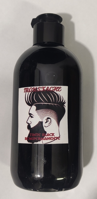 TINTURA NEGRA PARA BARBA POR 200 ml. MARCA MOUSTACHE