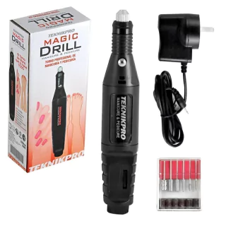 TORNO DE MANO MARCA TEKNIKPRO MODELO MINI MAGIC DRILL CON VELOCIDAD VARIABLE DE 3000 a 20000 rpm (220V) + ACCESORIOS