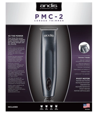 Patillera Con Cable Marca Andis Pmc-2 Cuchilla En T + Accesorios