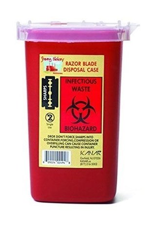 RECIPIENTE * CESTO PARA DESECHAR FILOS DE NAVAJAS MARCA EUROSTIL MODELO 07258 - tienda online