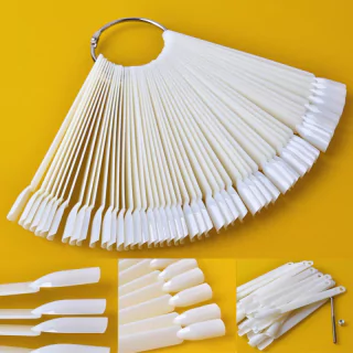 UÑERO / MUESTRARIO INDIVIDUAL DE COLORES DE 50 UÑAS MODELO ABANICO CON ANILLO (CH) en internet