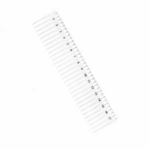 PEINE DE CORTE CON CENTIMETRO MARCA EUROSTIL MODELO 50471/T (18 x 4 cm)