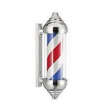 POLO * POLE * FAROL GIRATORIO COLGANTE CHICO PARA DECORACION PARA BARBERIA / PELUQUERIA MODELO 60x18 cm. 106886
