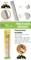 PEINE DE ACERO INOXIDABLE EXTRA GRANDE MARCA ANDIS MODELO 65725 - TODOPELUQUERIAS