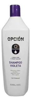 SHAMPOO MATIZADOR VIOLETA MARCA OPCION POR 900 ml. - comprar online